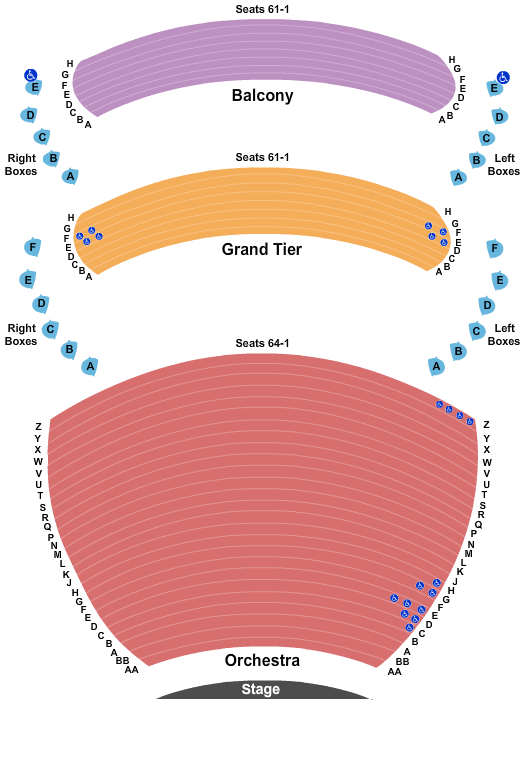 Whitney Hall Wicked Seating Chart